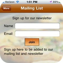Mailing List Feature